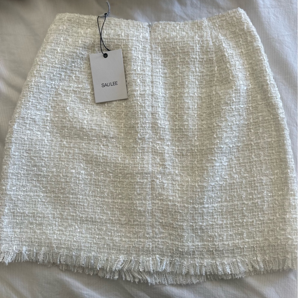 SAU LEE Tweed Mini Skirt, brand new with tag